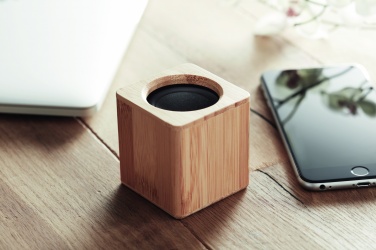 Logotrade business gift image of: Bamboo wireless speaker