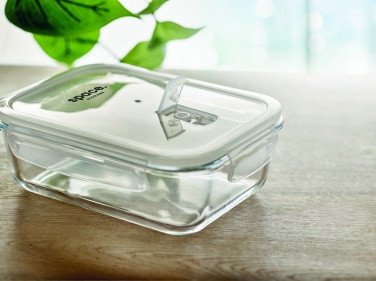 Logotrade corporate gift image of: Glass lunchbox & PP lid 900ml