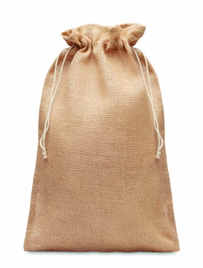 Logo trade promotional products picture of: Large jute gift bag 30x47 cm