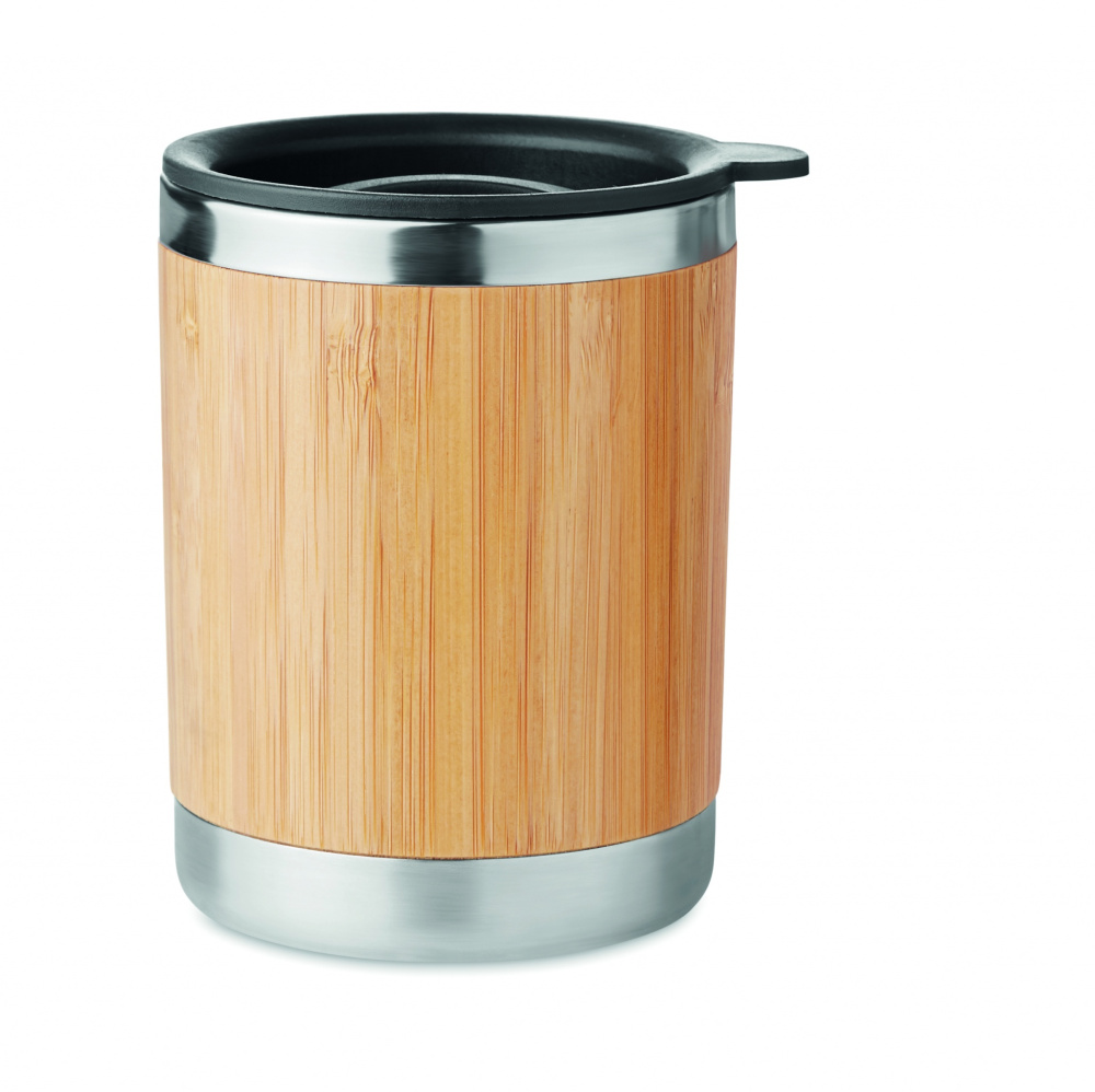 Logotrade promotional product picture of: Tumbler in bamboo cover 250ml