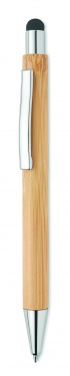 Logo trade corporate gifts picture of: Bamboo ballpoint pen with blue ink