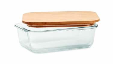 Logotrade advertising product image of: Glass lunchbox with bamboo lid