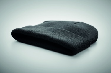 Logo trade promotional merchandise picture of: Beanie in RPET with cuff