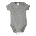 BAMBINO BABY BODYSUIT, Grey Melange