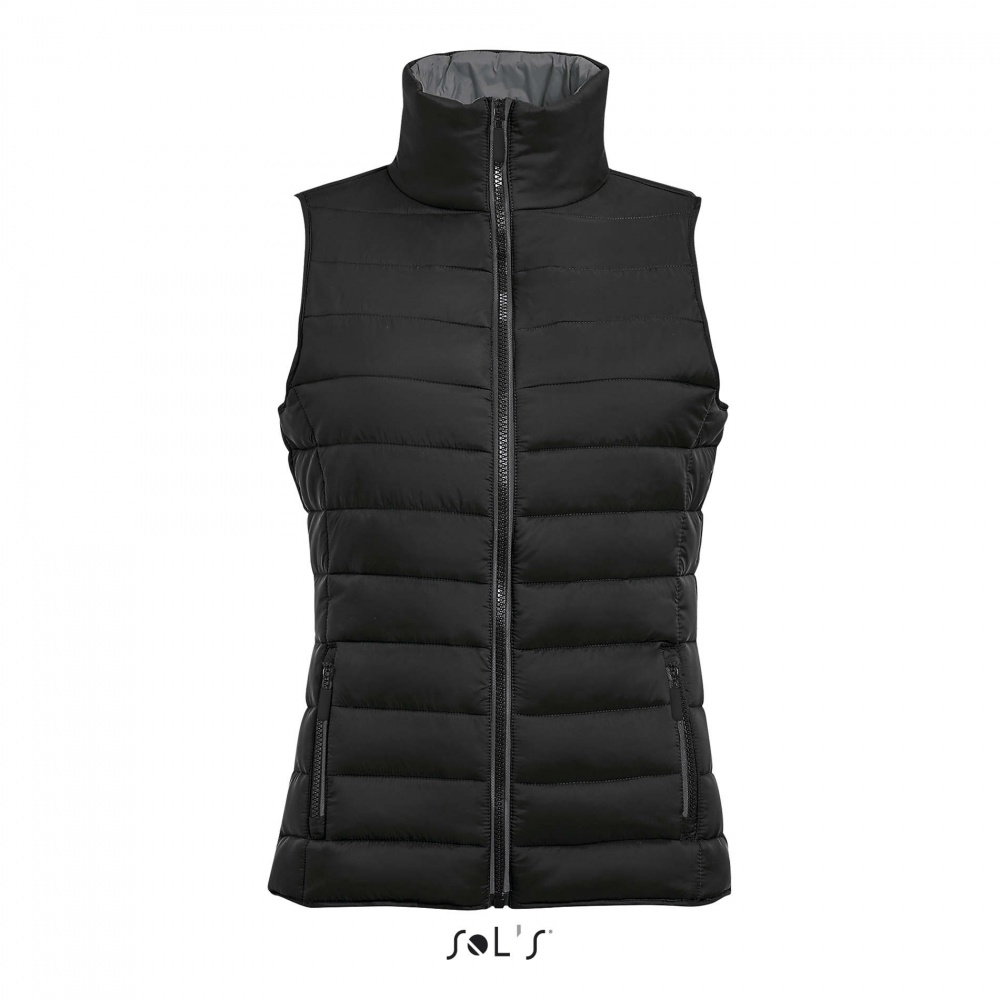 Logo trade promotional merchandise photo of: WAVE WOMEN BODYWARMER 180g