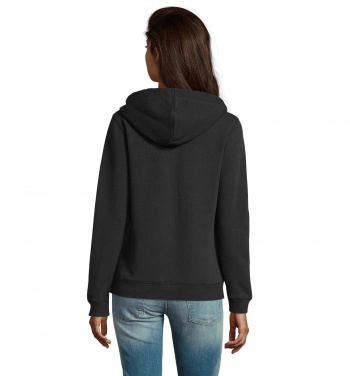 Logo trade promotional giveaways picture of: SPIKE WOMEN ZIP HOOD SWEAT