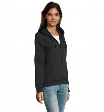 Logotrade promotional merchandise image of: SPIKE WOMEN ZIP HOOD SWEAT