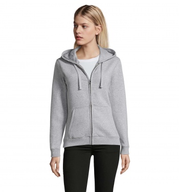 Logotrade business gifts photo of: SPIKE WOMEN ZIP HOOD SWEAT