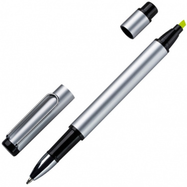 Logo trade business gifts image of: Metal duo pen GETAFE