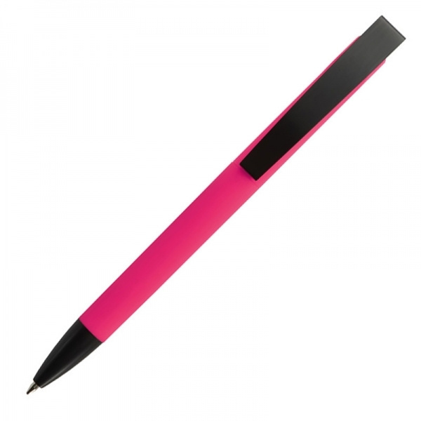 Logotrade promotional gift picture of: Metal ballpen soft touch BRESCIA