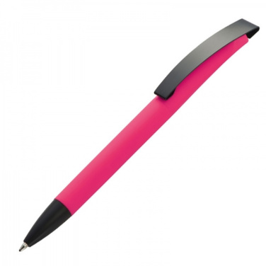 Logo trade promotional items image of: Metal ballpen soft touch BRESCIA