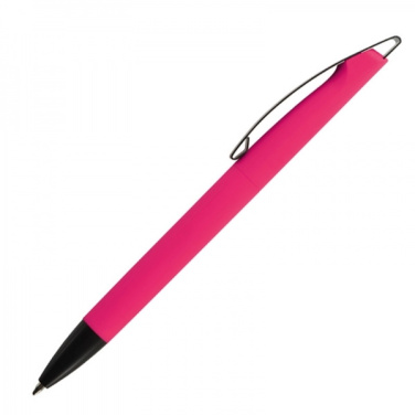 Logo trade promotional gifts image of: Metal ballpen soft touch BRESCIA