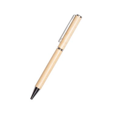 Logo trade promotional product photo of: Wooden ballpen HEYWOOD