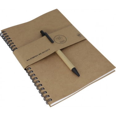 Logotrade promotional product picture of: A5 ECO Notepad KENTWOOD