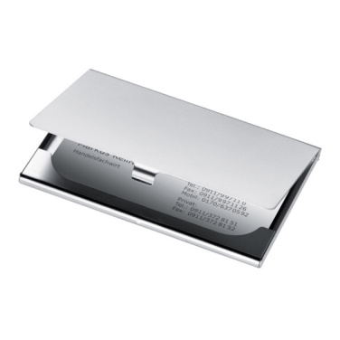 Logo trade promotional gifts picture of: Metal business card holder CORNWALL