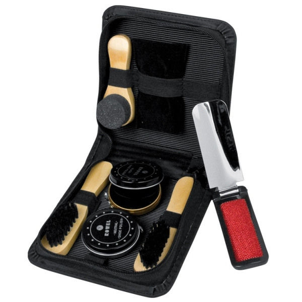 Logo trade promotional items image of: Shoe polish set CANNES