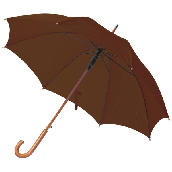 Logotrade corporate gift picture of: Wooden automatic umbrella NANCY