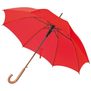 Logo trade promotional product photo of: Wooden automatic umbrella NANCY