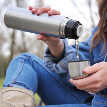 Logotrade promotional gift image of: Stainless steel isolating flask VIRGINIA BEACH 100 ml