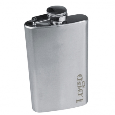 Logo trade promotional items picture of: Stainless steel hip flask FRESNO 104 ml