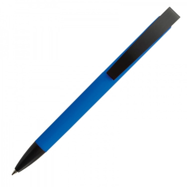 Logo trade promotional items image of: Metal ballpen soft touch BRESCIA