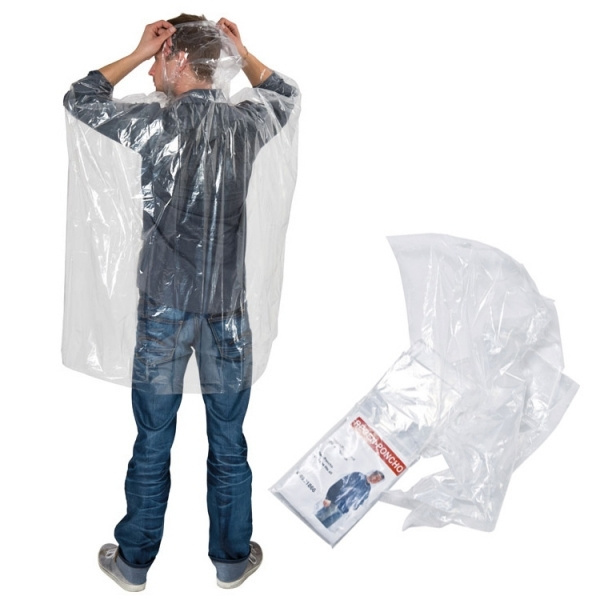 Logo trade promotional gifts picture of: Emergency poncho TOURS