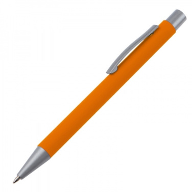 Logo trade promotional giveaways image of: Metal ballpen soft touch ABU DHABI