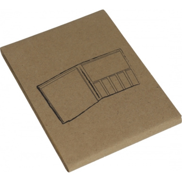 Logo trade promotional merchandise picture of: Adhesive note pad BURLINGTON