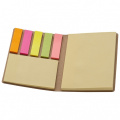 Adhesive note pad BURLINGTON, brown