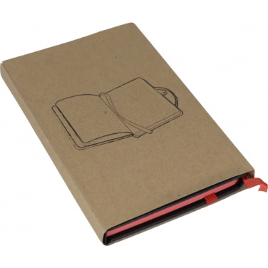 Logo trade promotional merchandise image of: Notebook A6 ROSTOCK