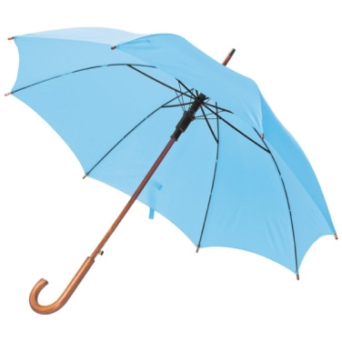 Logotrade promotional giveaway picture of: Wooden automatic umbrella NANCY