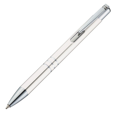 Logo trade promotional products image of: Metal ballpen ASCOT