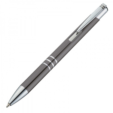 Logo trade business gifts image of: Metal ballpen ASCOT