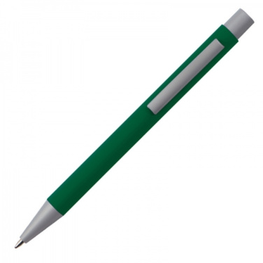 Logo trade promotional products image of: Metal ballpen soft touch ABU DHABI