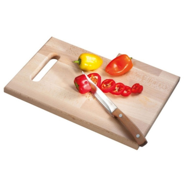 Logo trade promotional products picture of: Wooden board with knife LIZZANO