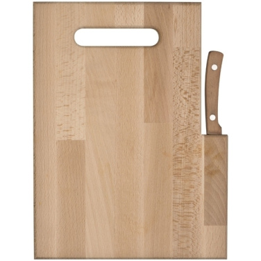 Logo trade promotional items picture of: Wooden board with knife LIZZANO