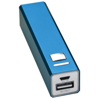 Logo trade promotional item photo of: Metal power bank PORT HOPE 2200mAh