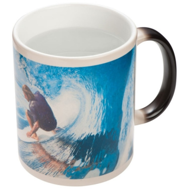 Logo trade promotional gift photo of: Colour-changing sublimation mug SIRMIONE 300 ml