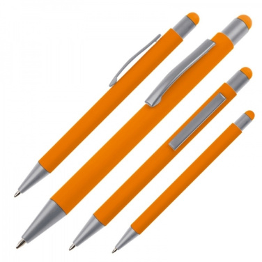 Logo trade promotional merchandise image of: Metal ballpen touch pen soft touch SALT LAKE CITY