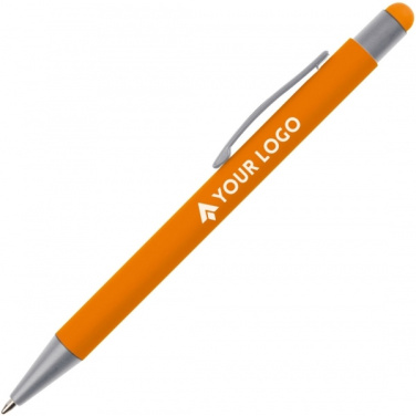 Logotrade business gift image of: Metal ballpen touch pen soft touch SALT LAKE CITY