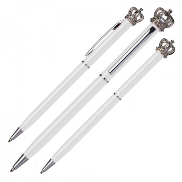 Logo trade promotional merchandise picture of: Metal ballpen KINGS PARK