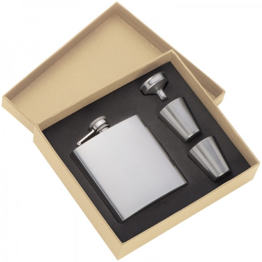 Logotrade promotional product image of: Hip flask with 2 shot glasses SANDVIKEN 170 ml