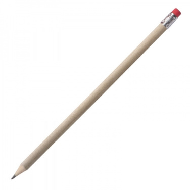 Logotrade business gift image of: Pencil with eraser HICKORY