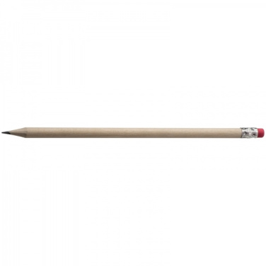 Logo trade corporate gift photo of: Pencil with eraser HICKORY