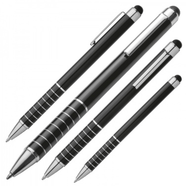 Logotrade business gift image of: Metal ballpen with touch pen LUEBO