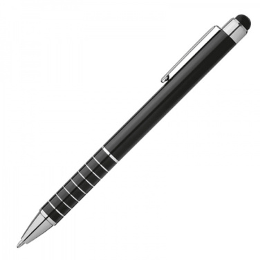 Logo trade promotional giveaways picture of: Metal ballpen with touch pen LUEBO