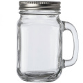 Drinking glass with handle and lid TREVISO 450 ml, transparent