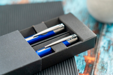 Logo trade promotional product photo of: Metal writing set CLAREMONT