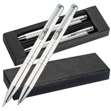 Logotrade promotional product picture of: Metal writing set CLAREMONT