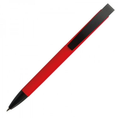 Logotrade promotional giveaways photo of: Metal ballpen soft touch BRESCIA